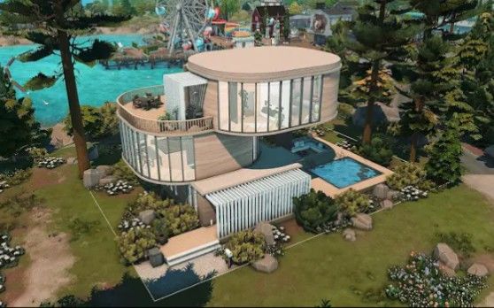 【模拟人生4速建|搬运|附链接|30×20|nocc】Round house截图