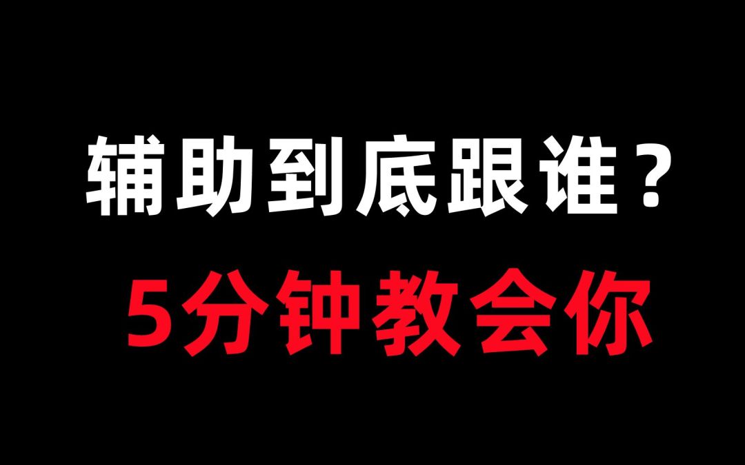 辅助到底跟谁，5分钟教会你！截图