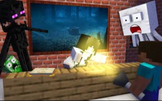 怪物学院1564集丨贞子挑战Horror Challenge丨我的世界动画