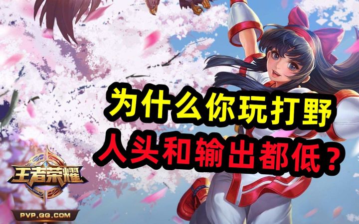 为什么玩打野人头和输出都低?截图