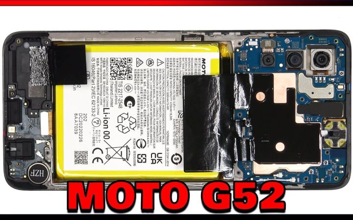 【手机测评】摩托罗拉Moto G52 拆解修复视频截图