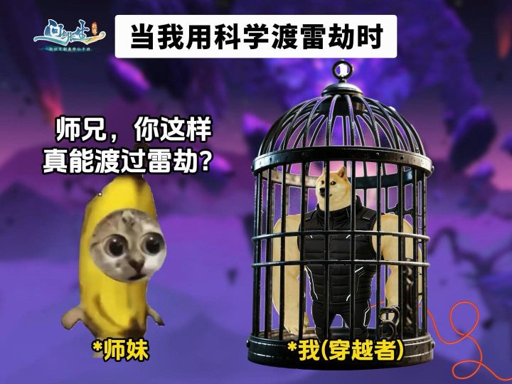 当我用科学渡雷劫时截图