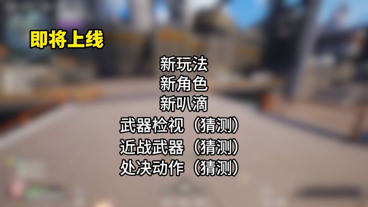 后续会上线近战武器、处决动作?截图