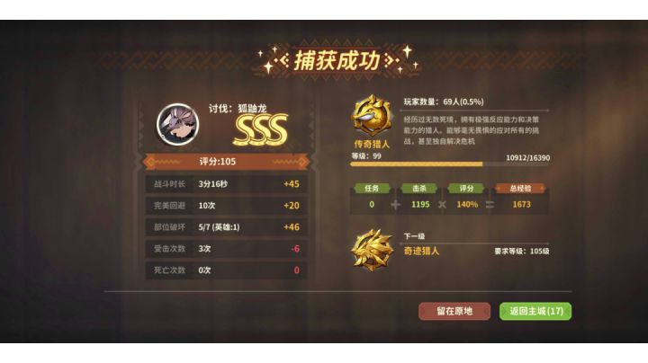 太刀单刷狐龙。敲黑板,11星升阶考官之一截图
