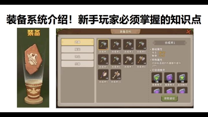 装备系统介绍!新手玩家必须掌握的知识点截图