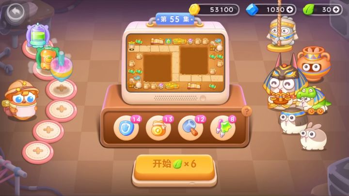 保卫萝卜4 法老归来 普通第55关 乌龟乒乓球截图