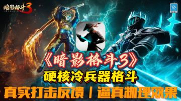硬核冷兵器格斗手游《暗影格斗3》国服回归啦！99％的人没玩过！