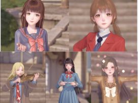 无限暖暖校园动漫女主角cos