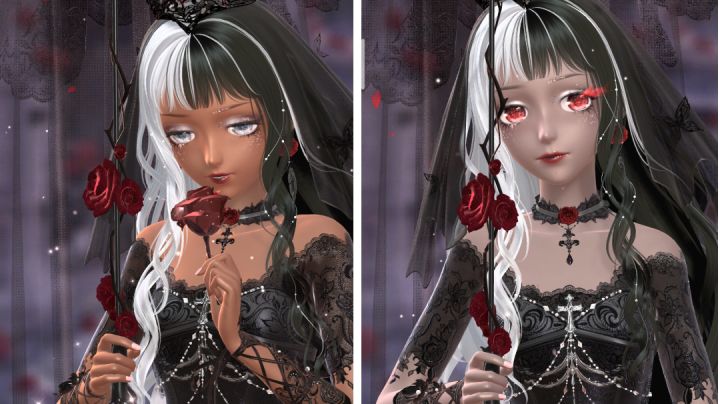 夜魔女的正确打开方式！现在共8种肤色！[闪耀暖暖]截图