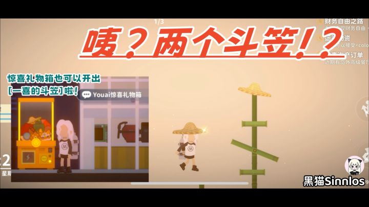 咦?两个一喜的斗笠?截图