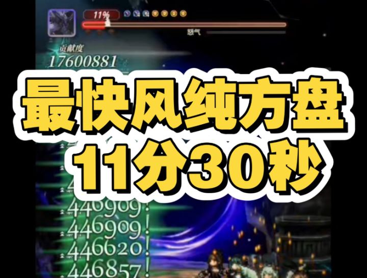 全网最快风纯方阵200级使徒11分30秒截图