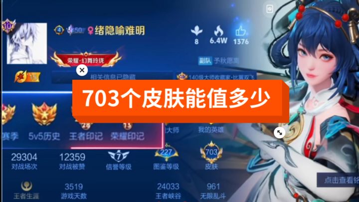 703个皮肤能值多少截图