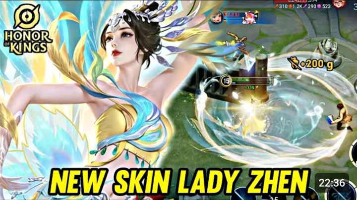 HOK: New Skin Lady Zhen Peacock Gameplay - HONOR OF KINGS截图