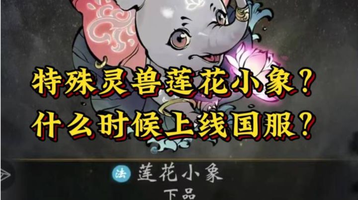 特殊灵兽莲花小象?会不会复刻当年的灵兔事件?截图