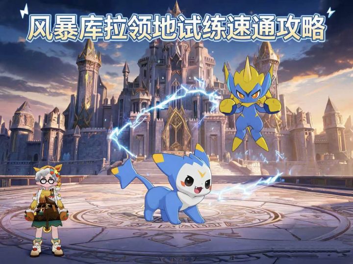 洛克王国世界|风暴库拉领地试炼速通攻略截图