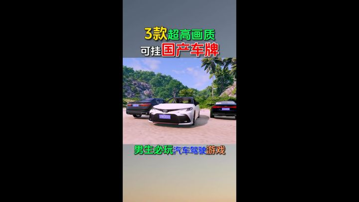 盘点3款超高画质汽车驾驶游戏,还可以使用国产风格车牌哦。手机玩电脑游戏用截图