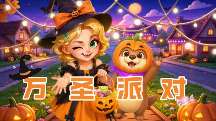 不给糖！就捣蛋！《小镇派对》万圣版本上线，边做饭边探案！截图