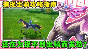在为捉不到心仪的坐骑而发愁？两分钟带你全面了解坐骑捕捉系统！