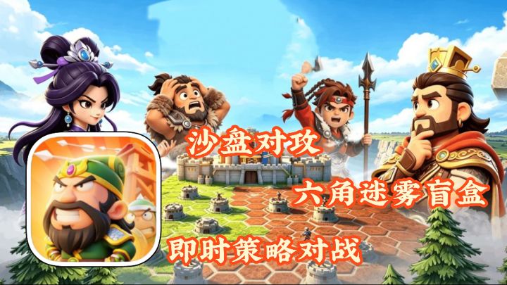 大王请留步:沙盘对攻 翻六角迷雾盲盒 即时策略对战 三分钟一局截图