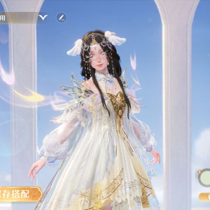搭了一套天使,请帮我选一个头发截图