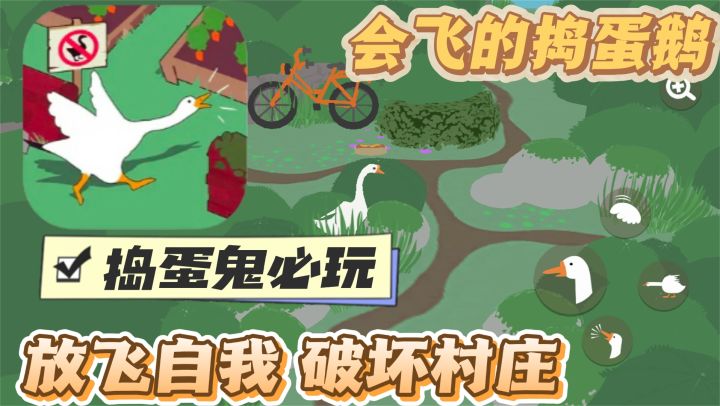 会飞的捣蛋鹅,想捣蛋就来这里!玩的不要太爽了~截图