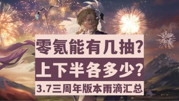 【重返未来1999】三周年抽卡必看！3.7版本雨滴最全汇总！