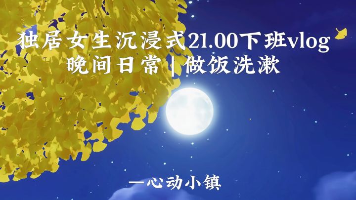 独居女生沉浸式晚间日常vlog截图