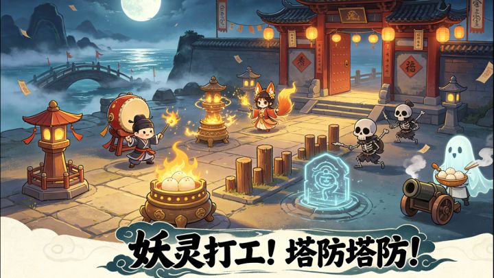 妖灵打工！塔防塔防！截图