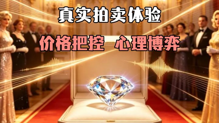 真实拍卖体验,是以小博大?还是直接点天灯“梭哈”❗❓全在博弈中截图