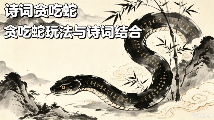 诗词贪吃蛇🐍 经典贪吃蛇玩法与中华诗词结合的休闲益智游戏截图