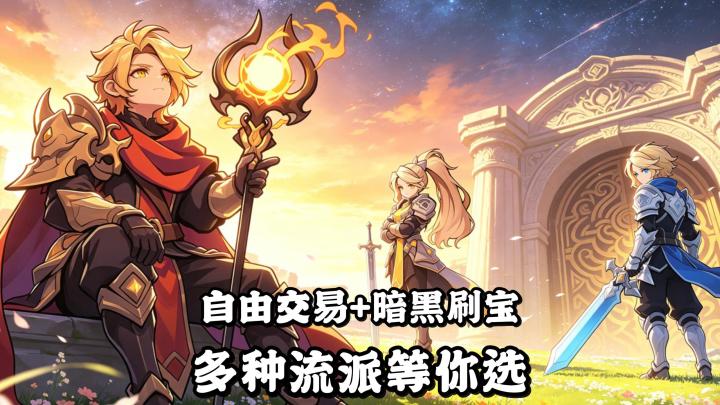 上班摸鱼也能爆神装！多种流派等你选择，还能自由交易搬砖！截图
