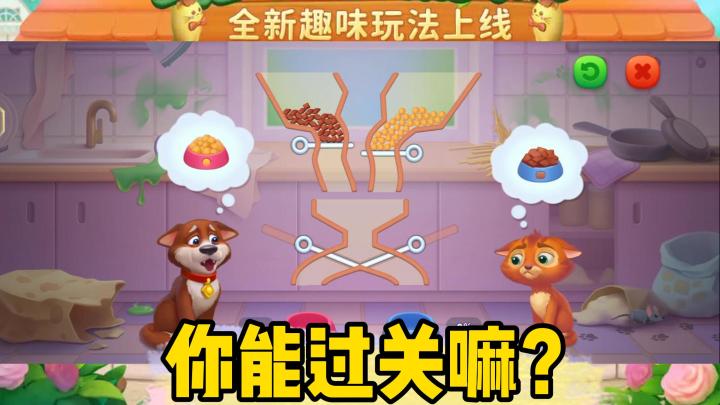 👉快来帮忙！让猫猫狗狗吃到饭～三消+解谜的装扮放置游戏～截图