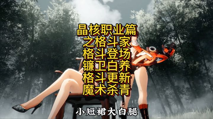 晶核格斗家:小短裙 大白腿 迷人泪痣扎马尾截图