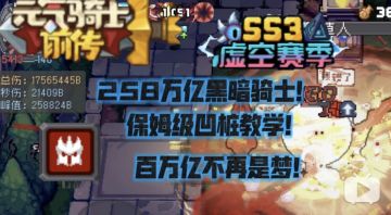 【SS3攻略】258万亿黑暗骑士，保姆级凹桩教学！