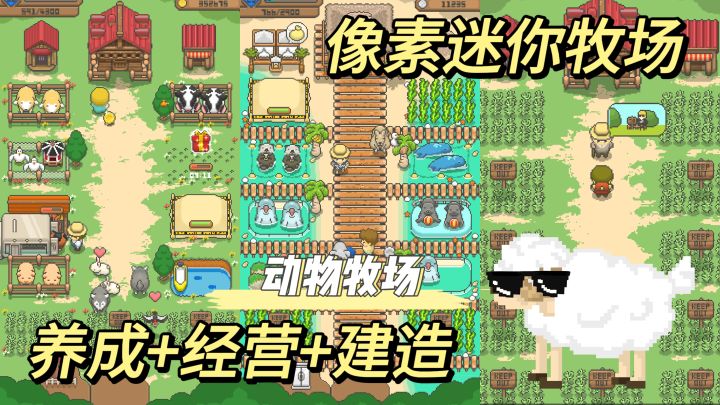 像素迷你牧场 体验牧场生活 养成经营+建造 打造你的动物牧场截图