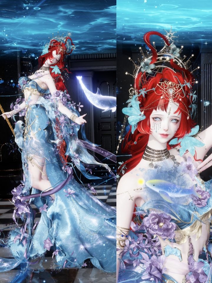 用百合发型cos第五人格的渔女截图