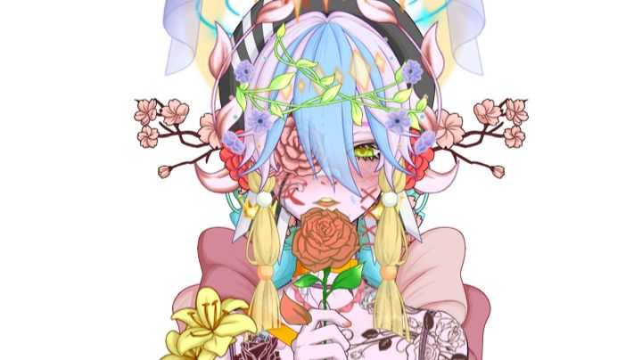 玫瑰女孩的制作过程(个人感觉还行)截图