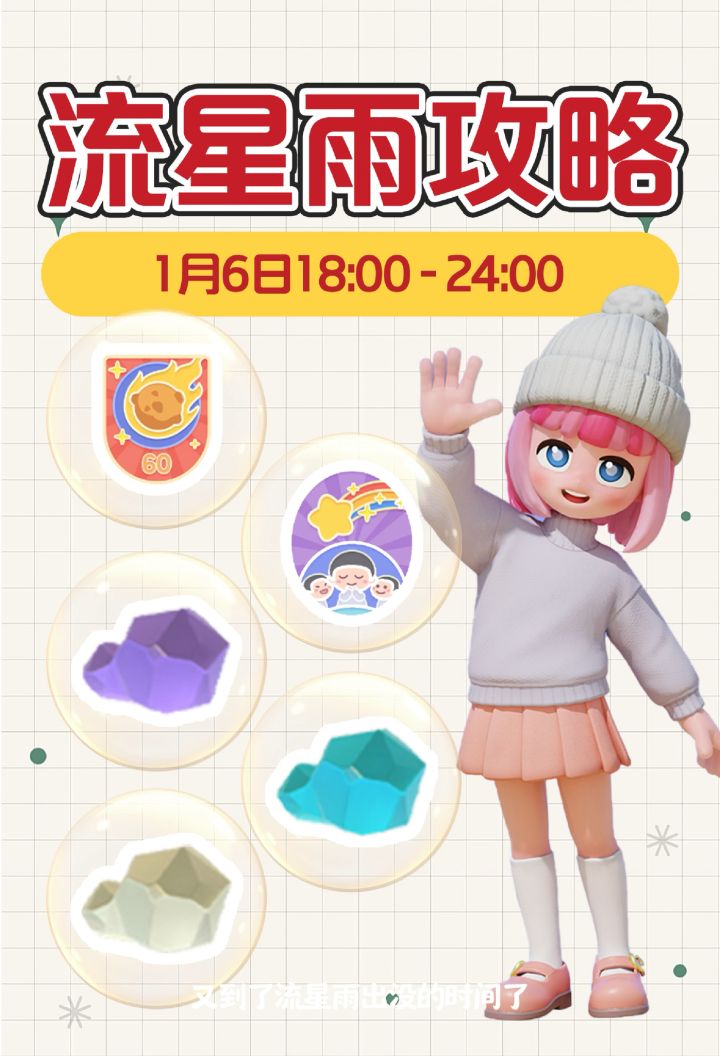 心动小镇1月6日流星雨攻略 陨石 朵朵 成就截图
