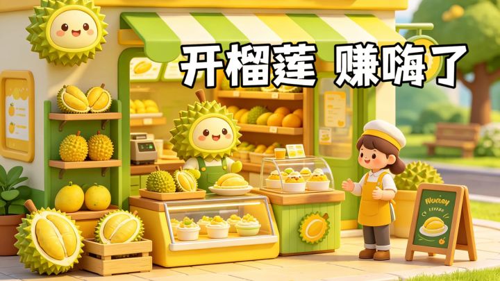沉浸式开榴莲盲盒！27天逆袭开店，这款经营小游戏真的太解压了截图