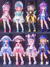 4.10上新八套服装及发型展示(女款)