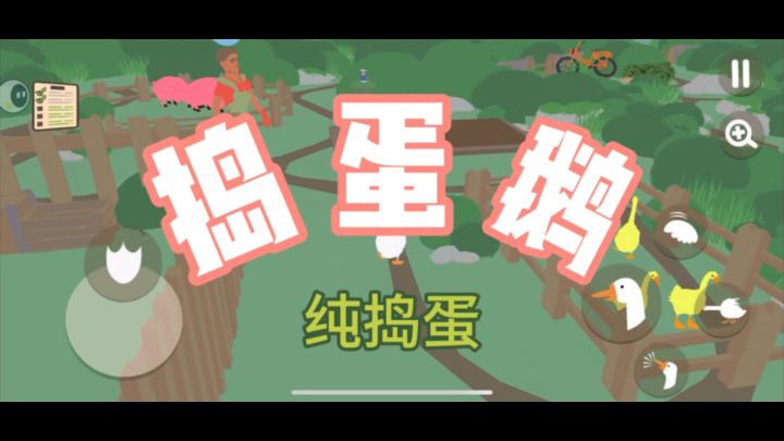 我要被这只捣蛋鹅笑死~截图