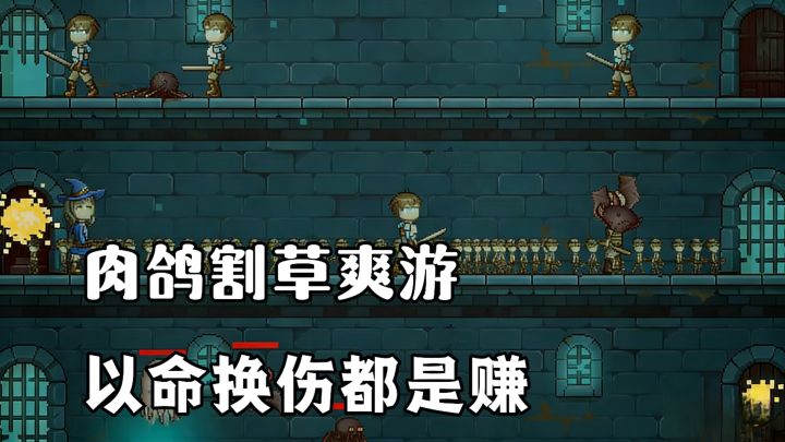 像素肉鸽爬塔割草爽游!以命换伤来征服地下城!休闲摸鱼无氪金!截图