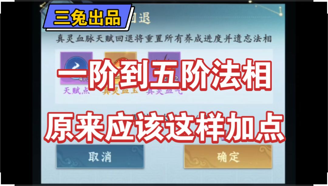 【问剑长生】法相怎么加点？新手攻略截图