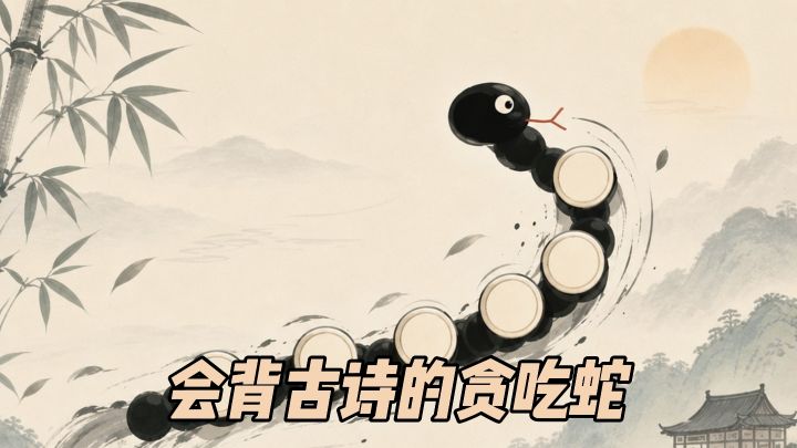 会背的诗越多,贪吃蛇吃的越长!截图