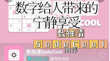 数字给人带来的宁静享受:《数独清SodoCool》测评#摸鱼的休闲时光#
