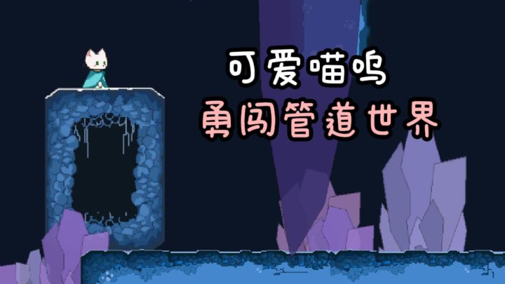 🐱操控可爱猫咪跳跃，奔跑，勇闯管道世界~截图