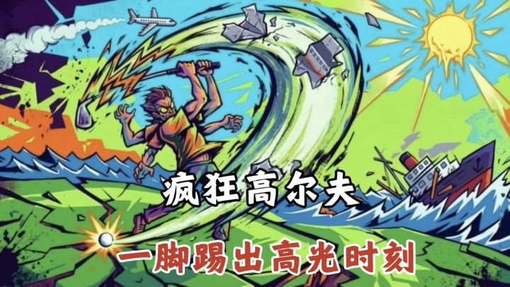 用脚也能踢高尔夫⛳️,有意思的创意设计,挑战一杆进洞💪截图