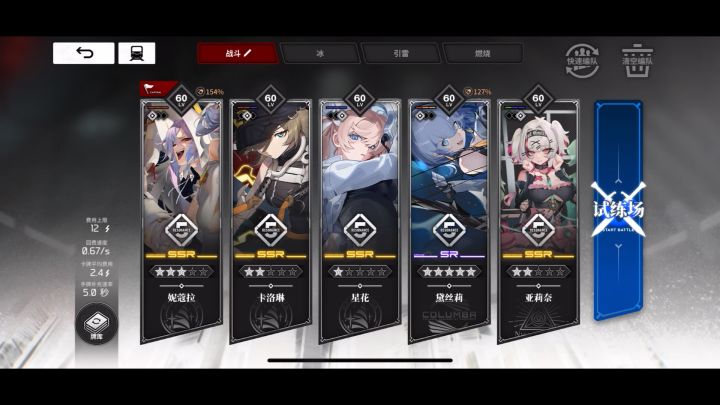 妮蔻拉队伍截图