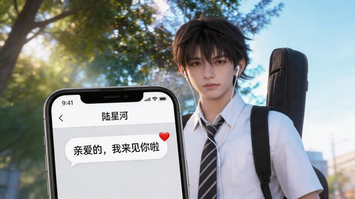 【男友】陆星河给你发送了一条消息！截图