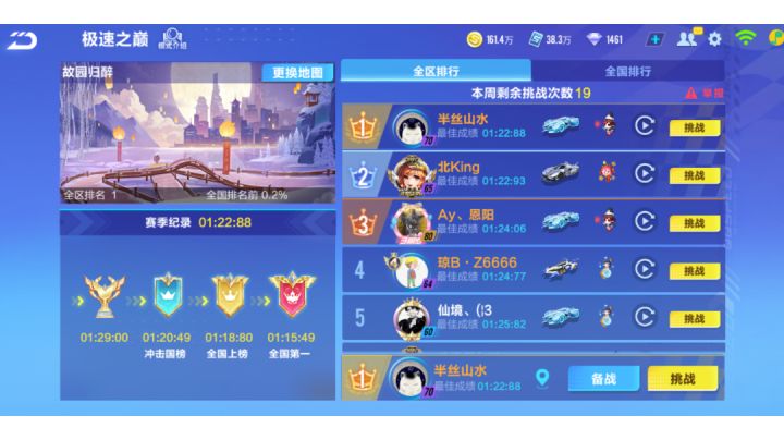 全区第一,有惊无险截图